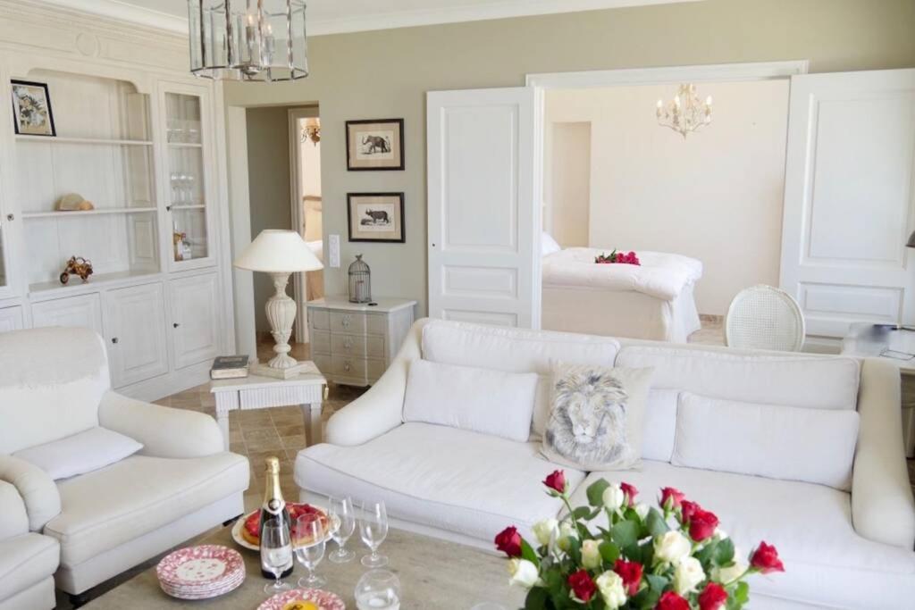 Bord De Mer - Ac, Wifi, Chic, Sea View, Beach 2 Minutes Walk Antibes Exteriér fotografie
